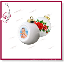Christmas Ceramic Bauble with Sublimation Printed Photo